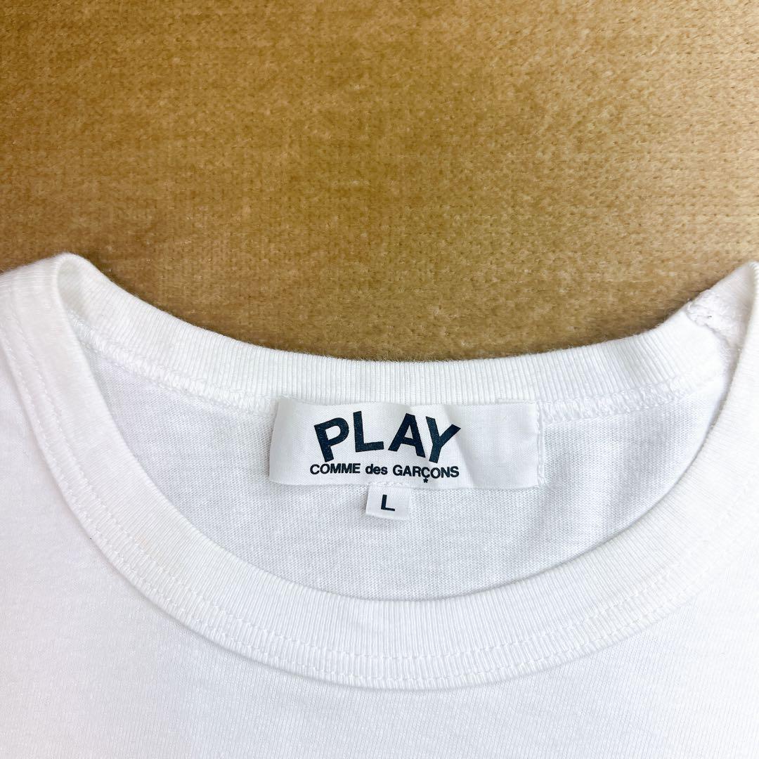 PLAY COMME des GARCONS 半袖T 青目 赤ハート L