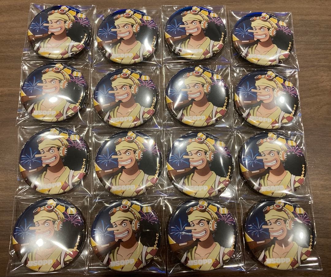 ワンピース 缶バッジ ウソップ16枚 麦わらストア新宿限定