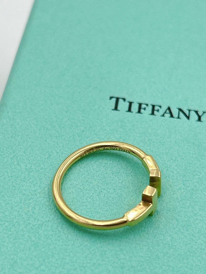 TIFFANY&Co.ティファニーTワイヤーリングイエローゴールド12号