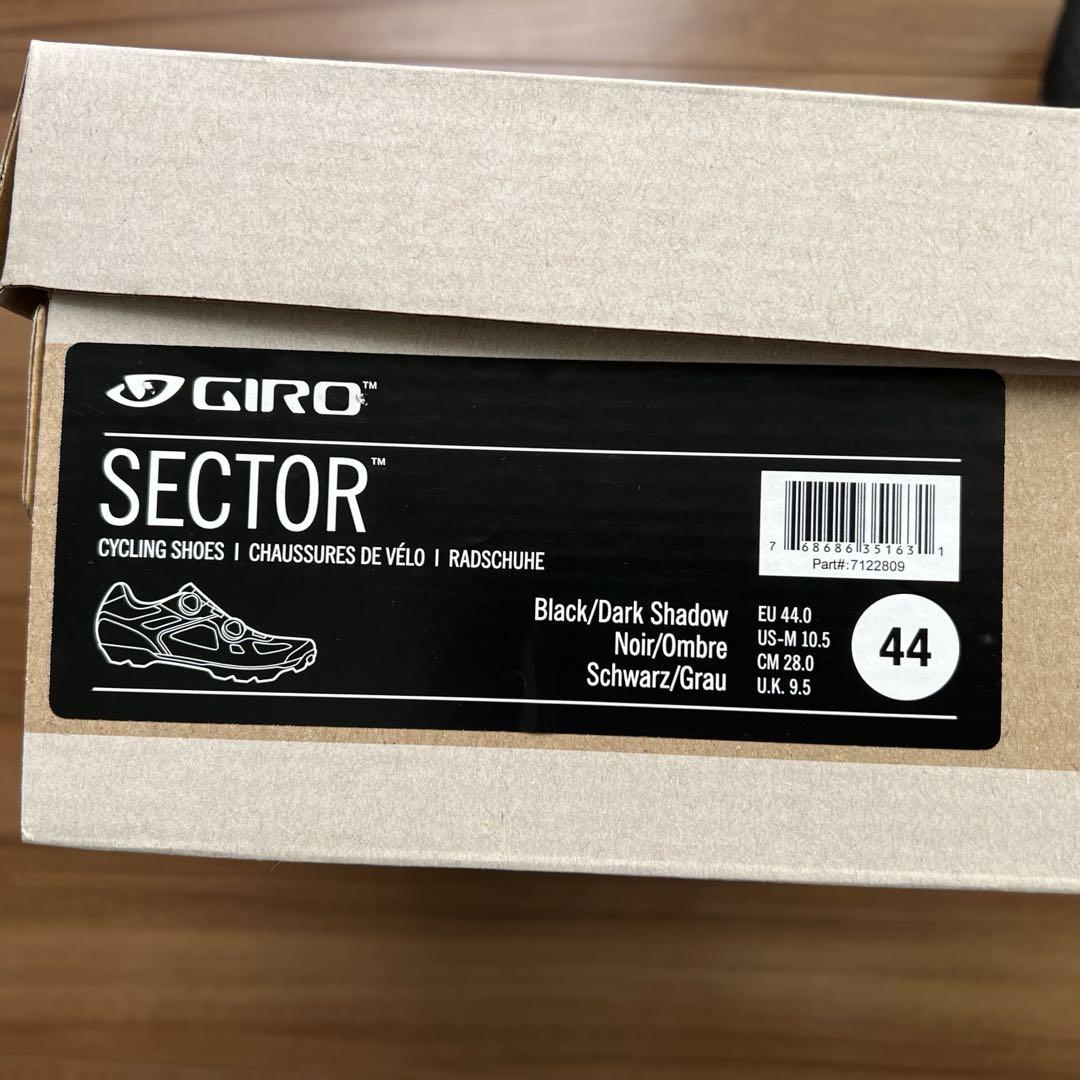 GIRO SECTORセクター　サイズEU44/JP28㎝　クリート付き