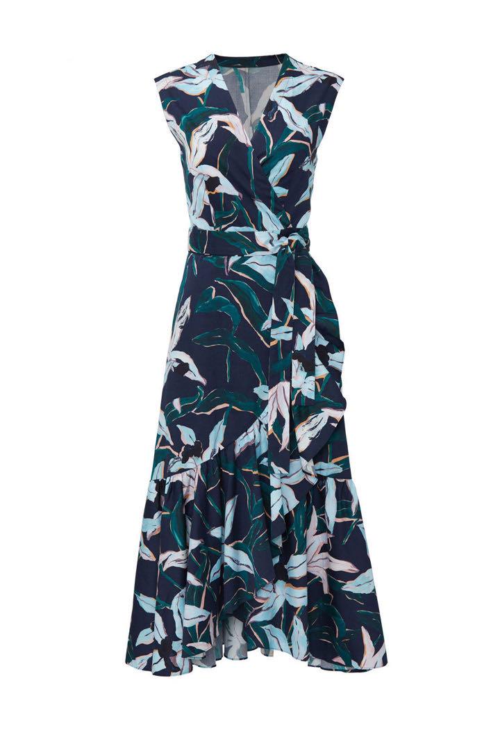 TORY BURCH ワンピース bloom print lap dress