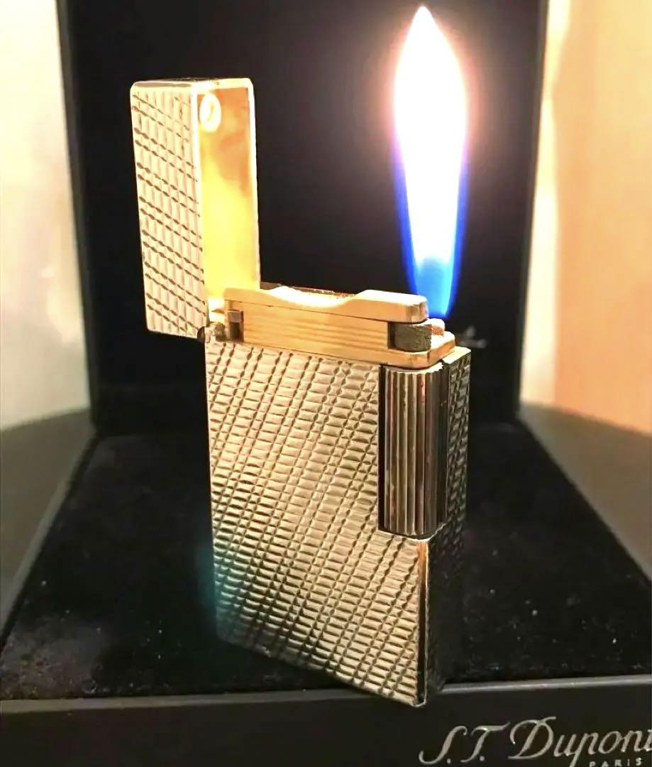 ST.dupont　デュポン　ガスライター　シルバー　着火良品