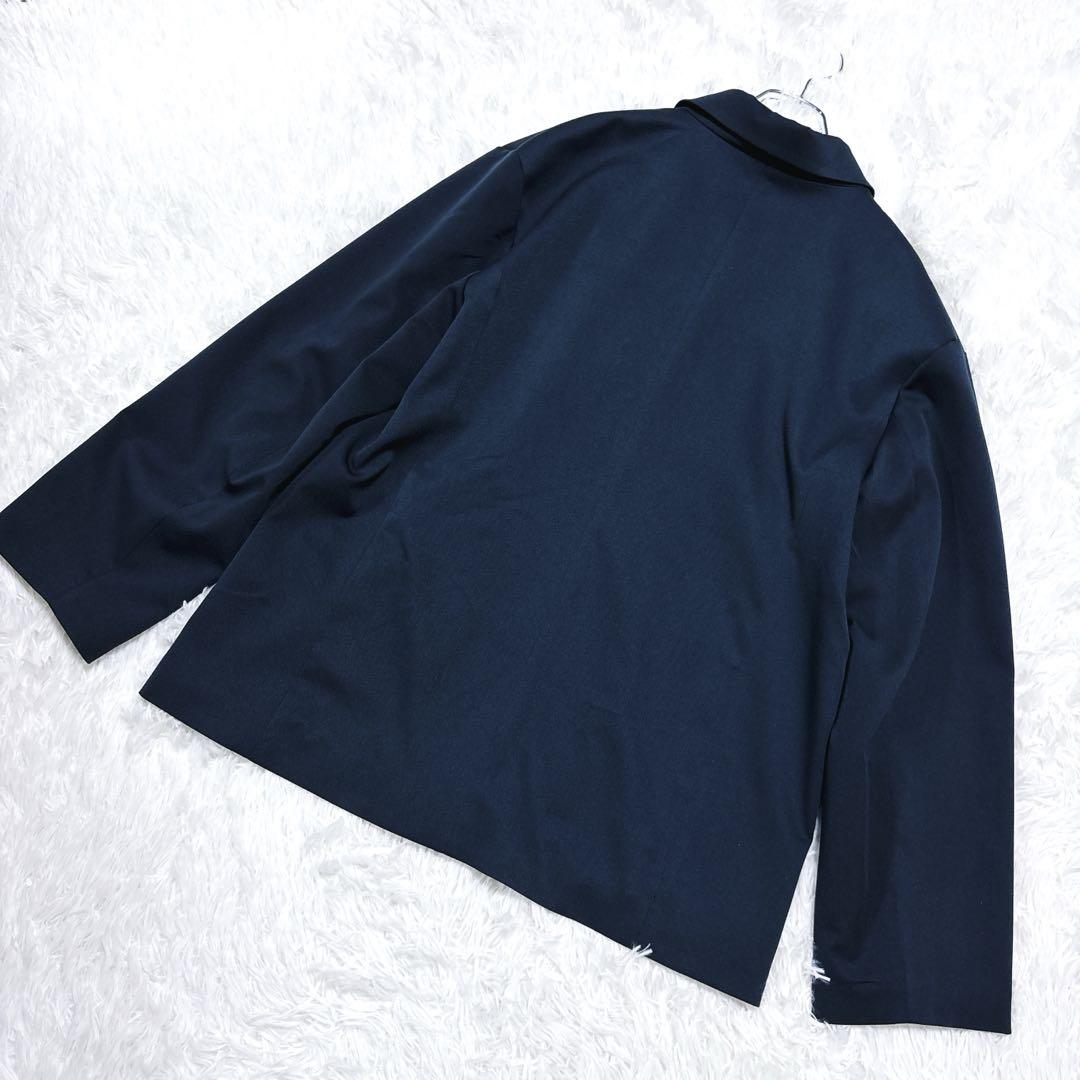 極美品　ゲバコ　紺ブレ　ダブルプレスト　ブレザー 40 L 大きいサイズ金ボタン