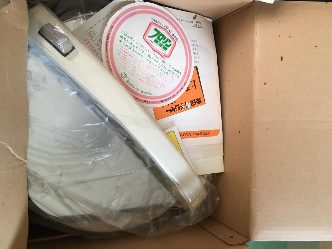 ○送料込☆昭和レトロ 象印電子ジャー しあわせ フロリン加工