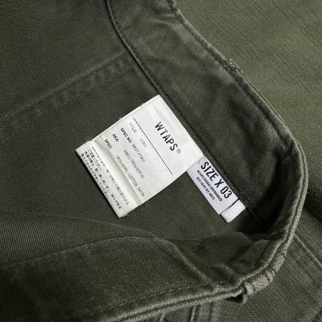 希少 WTAPS WMILL-TROUSER 02 ベイカーパンツ 03
