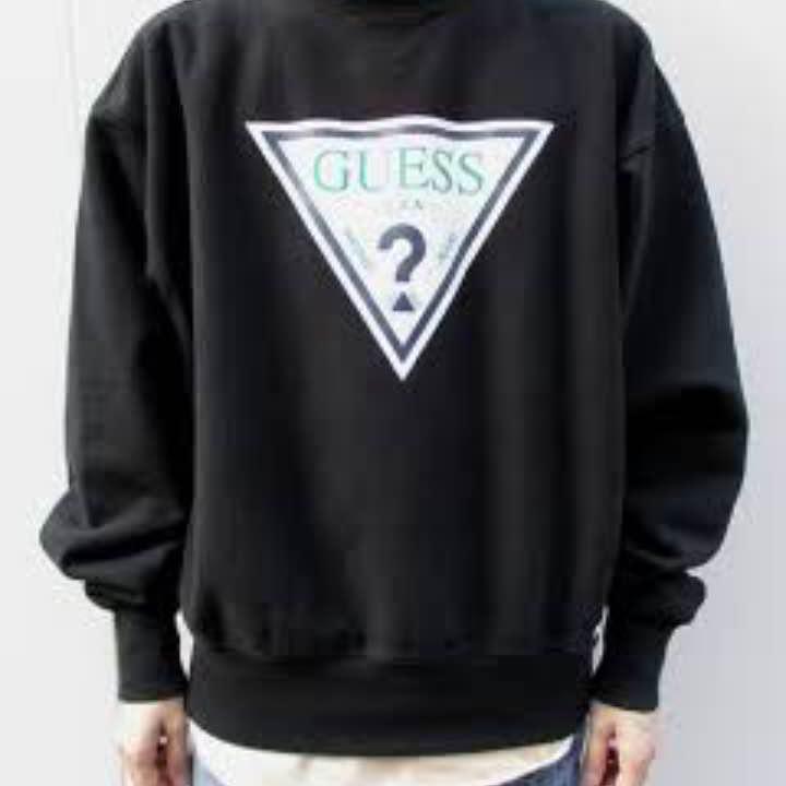 高評価新品 Guess ロゴプリントトレーナー mry72-m69830710007 Originals 最新作国産
