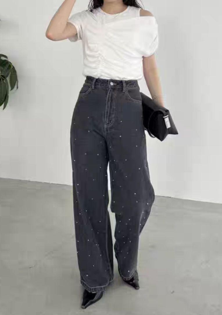 最新エルメス 新品 アシメギャザーTシャツ LE'MAGE 未使用タグ無しCAPRICIEUX トップス