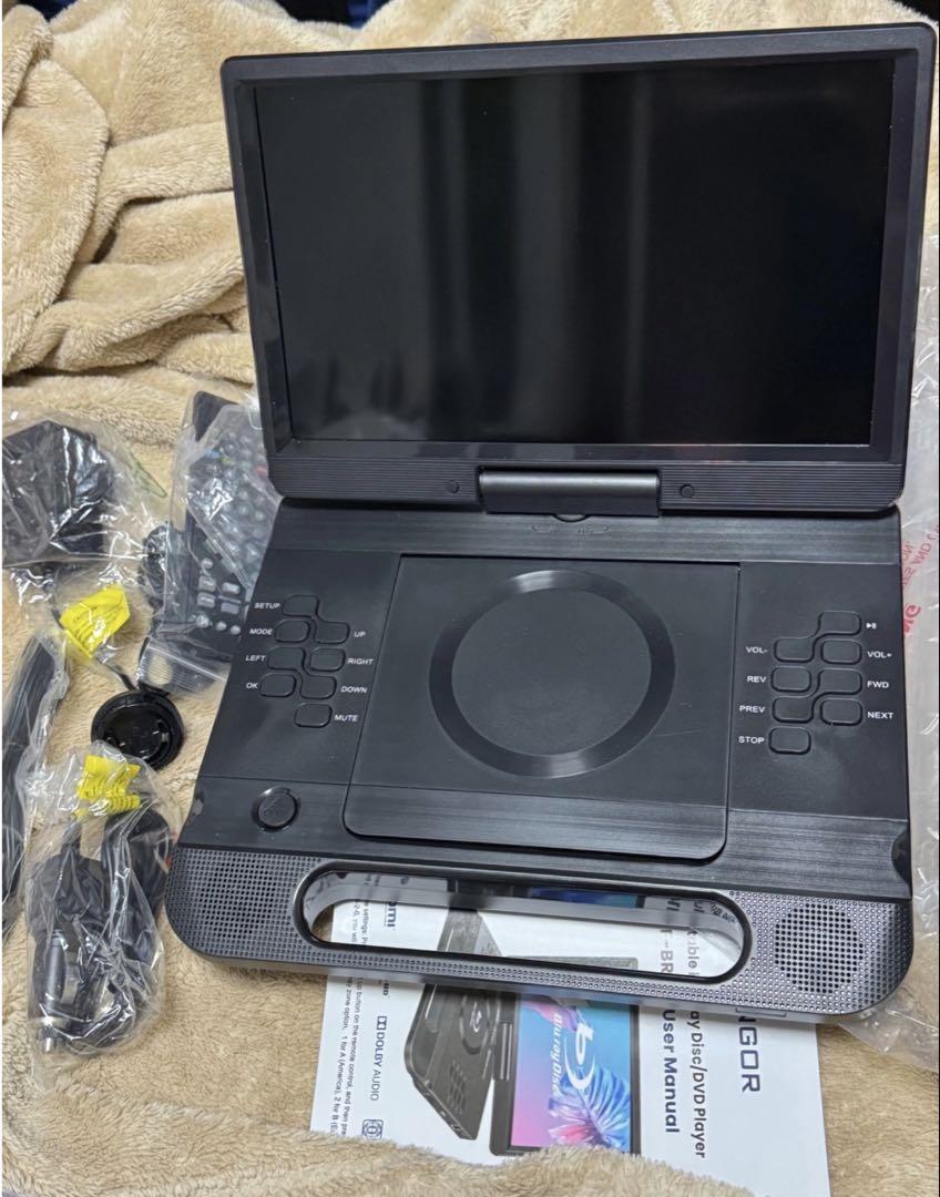 FANGOR ポータブルブルーレイプレーヤー 12インチ