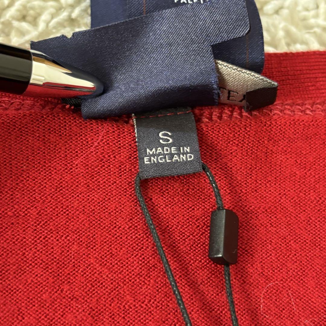【タグ付き新品】JOHN SMEDLEY ウールカーディガンCARDIGAN S