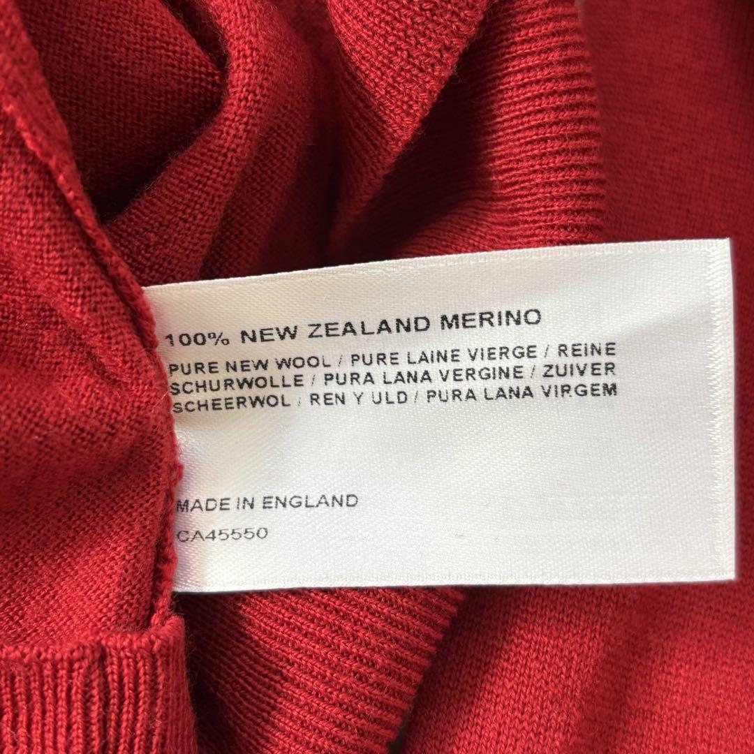 【タグ付き新品】JOHN SMEDLEY ウールカーディガンCARDIGAN S