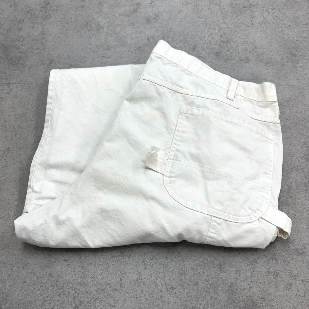 Dickies　ディッキーズ　ペインターパンツ　極太　古着　ホワイト　W44