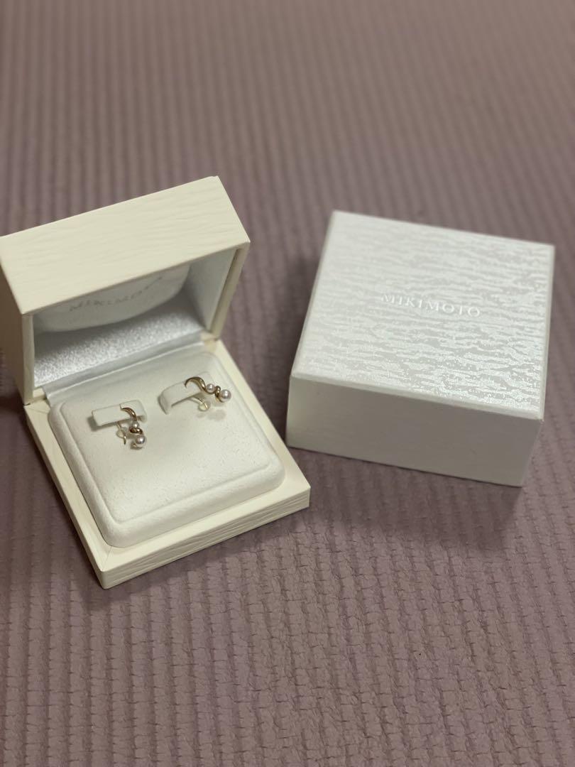 キ*ラ様 MIKIMOTO スパイラル ダングルイヤリング