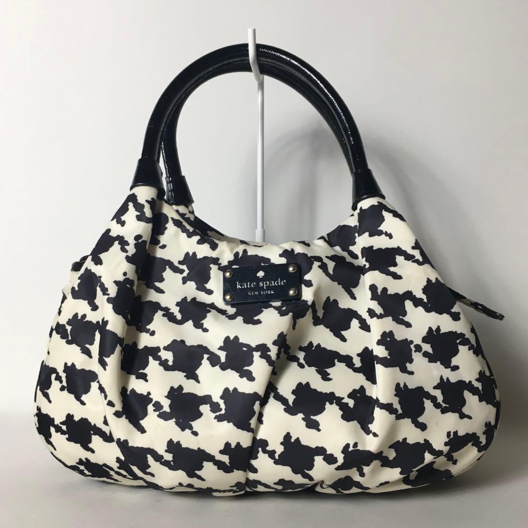 2509-117｜ケイトスペード ハンドバッグ ブラック 総柄