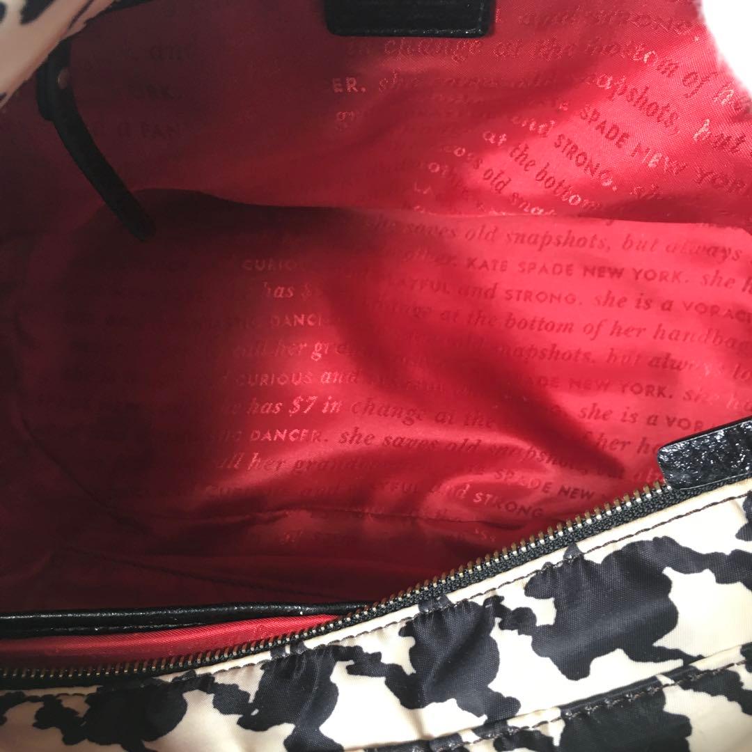 2509-117｜ケイトスペード ハンドバッグ ブラック 総柄