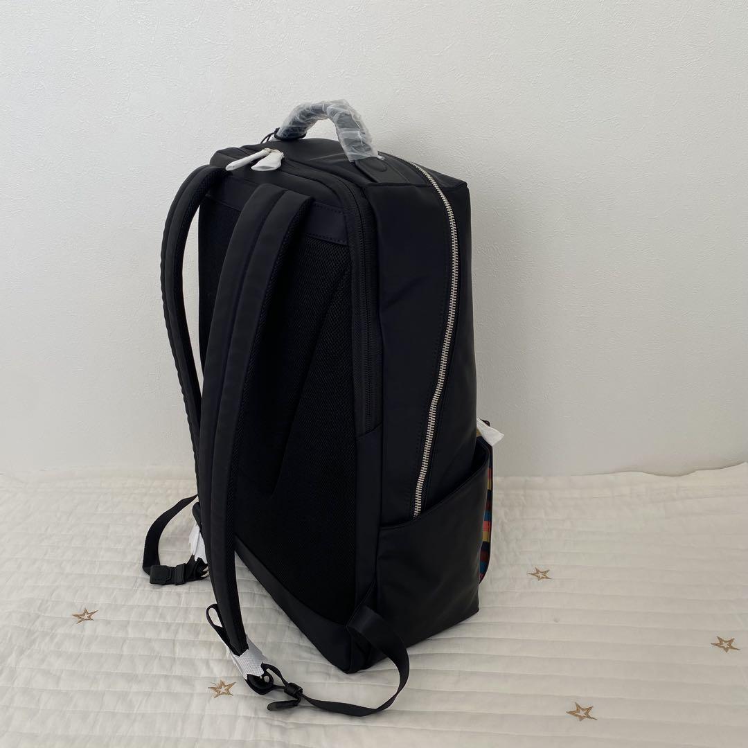 【新品】ポールスミス　ナイロンブライトストライプトリムリュック