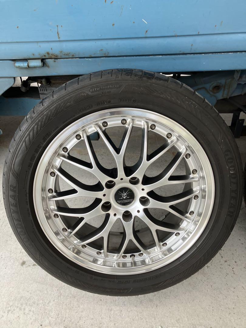 18インチ アルミホイールセット Goodyearタイヤ付き 24,750円