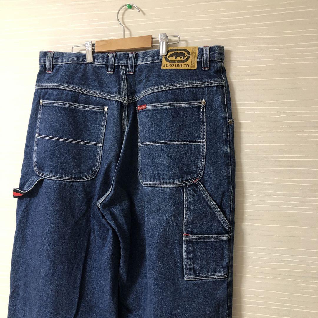 90s ECKO UNLTD エコーアンリミテッド　カーゴデニム　バギーデニム