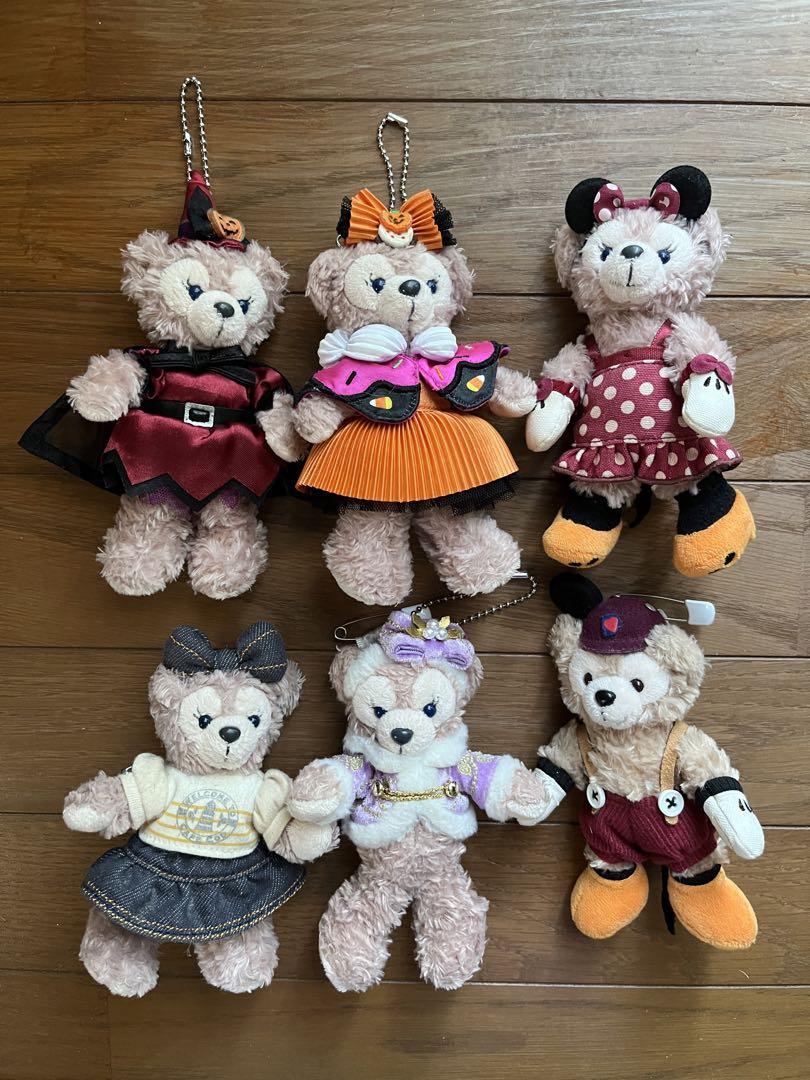 ディズニー　ダッフィー シェリーメイ ぬいぐるみ　バッジ　まとめ売り ダッフィー&シェリーメイ ぬいぐるみバッジ まとめ売り 10体