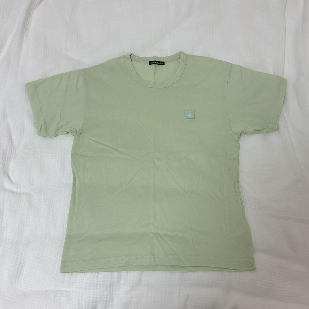 Acne Studios フェイスパッチ XSライトグリーン Tシャツ