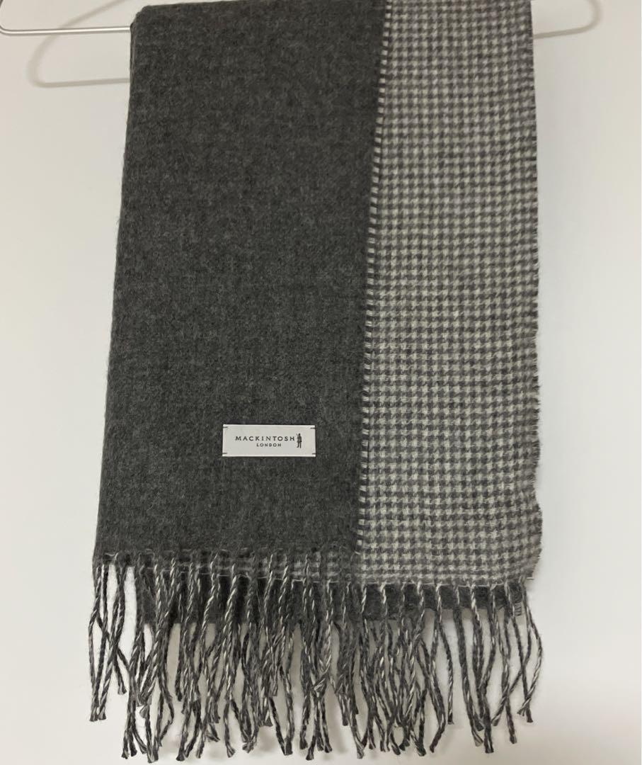 MACKINTOSH LONDONアルパカ100%マフラーリバーシブル・新品