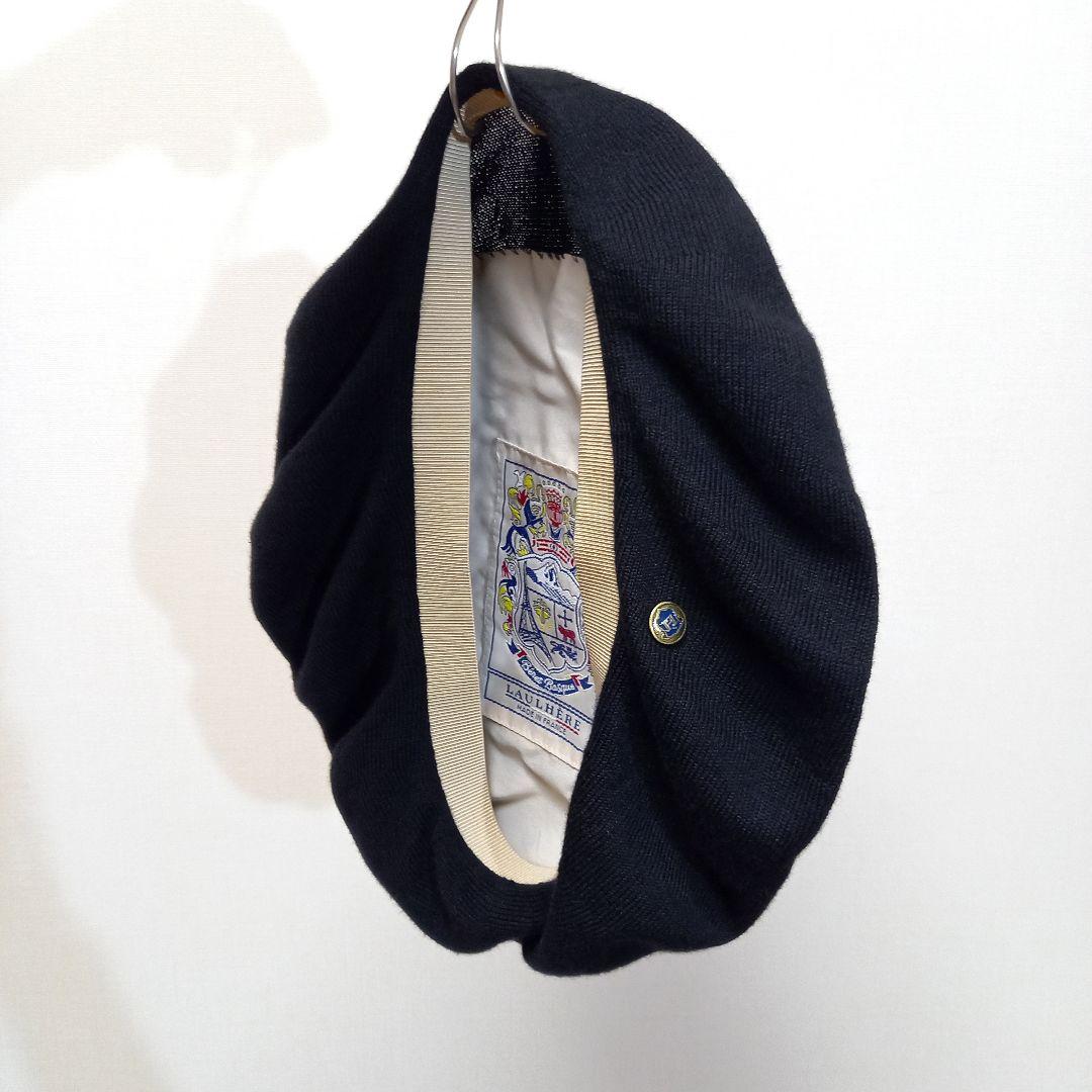 フランス製 LAULHERE MAXI PLUMA 春夏 コットン ベレー帽