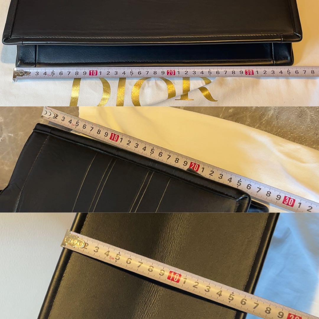 極美品！　DIOR ブックトート ミディアム レザー カーフスキン　ブラック　箱