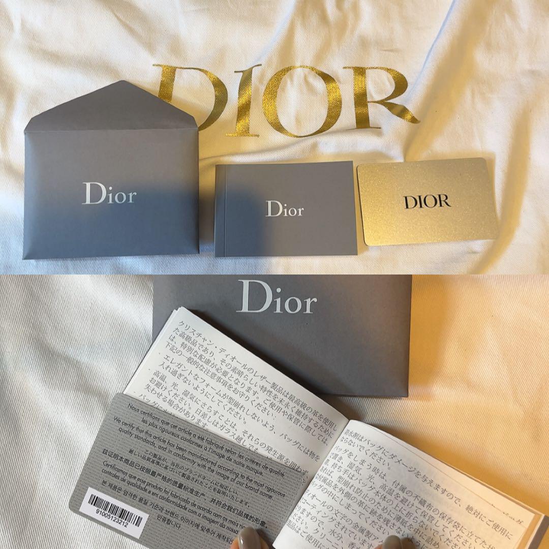 極美品！　DIOR ブックトート ミディアム レザー カーフスキン　ブラック　箱