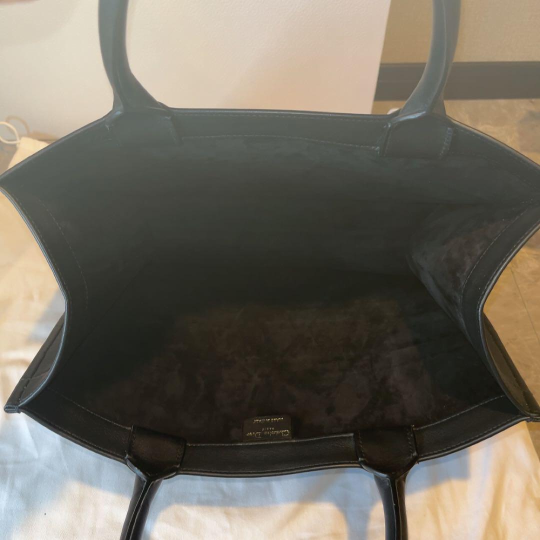 極美品！　DIOR ブックトート ミディアム レザー カーフスキン　ブラック　箱
