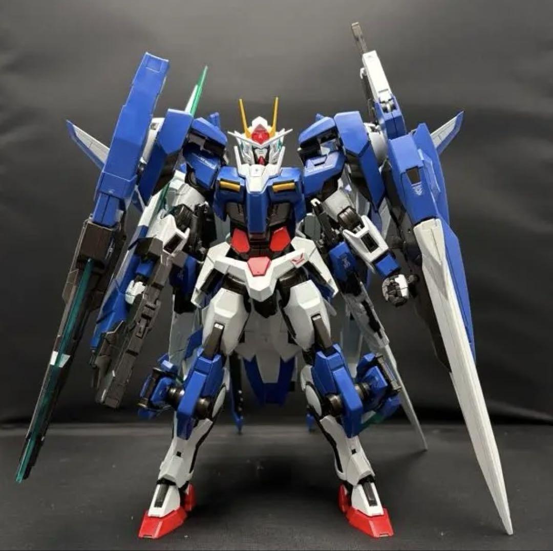 MG1/100ダブルオーライザー、セブンソード/G、ザンライザー塗装済み完成品 MG ダブルオーザンライザー + ダブルオーガンダムセブンソード/G