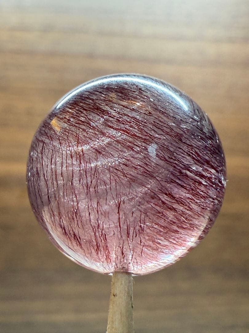 スーパーセブン(ゲーサイトインクォーツ)超大玉：レアサイズ18.5mm：粒売②