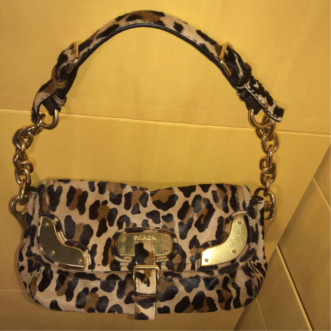 通販定番 プラダ アニマル柄 ハラコ l58ok-m69857359291 PRADA ショルダーバッグ 通信販売