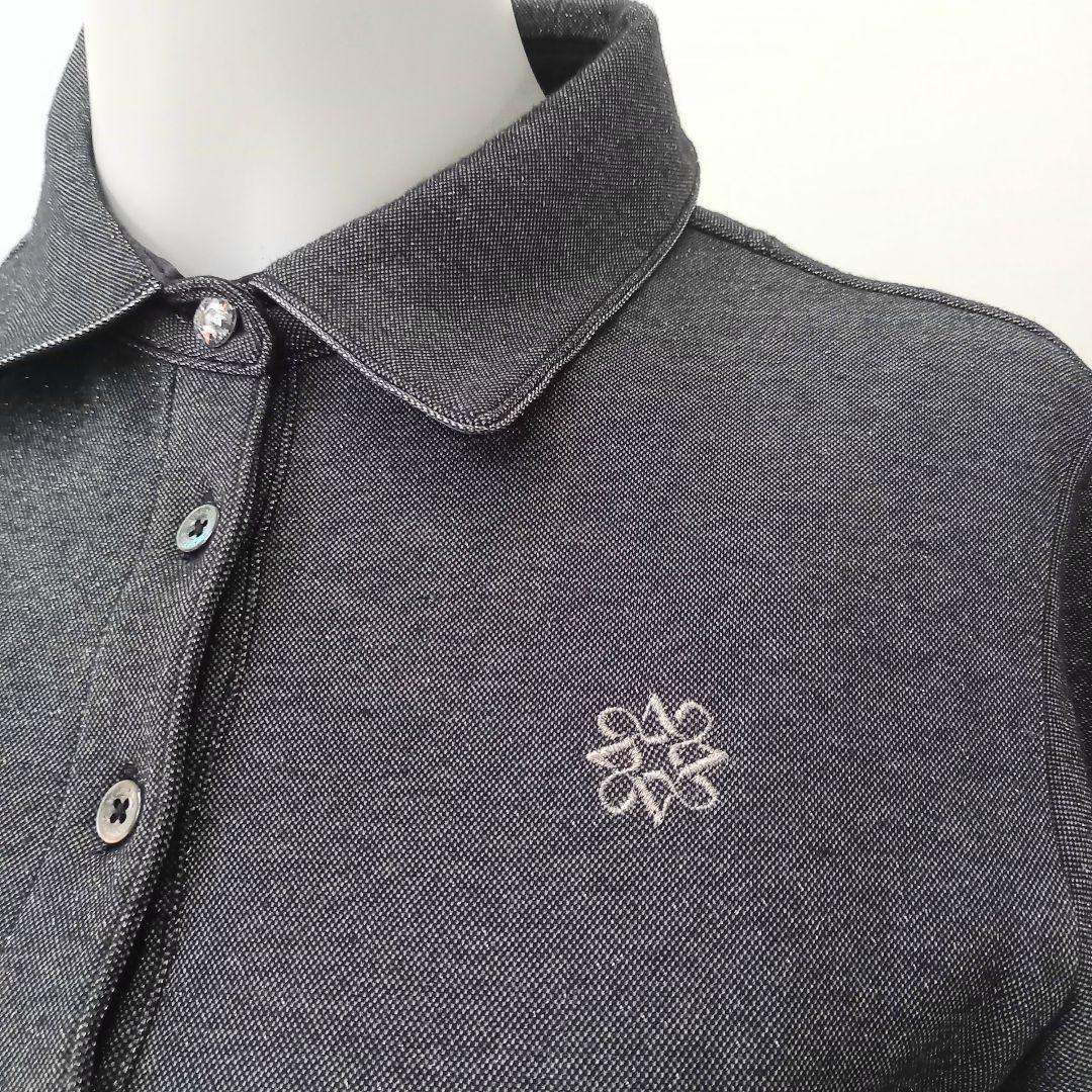 St ANDREWS　セントアンドリュース　半袖　ポロシャツ　グレー　ラメ　L