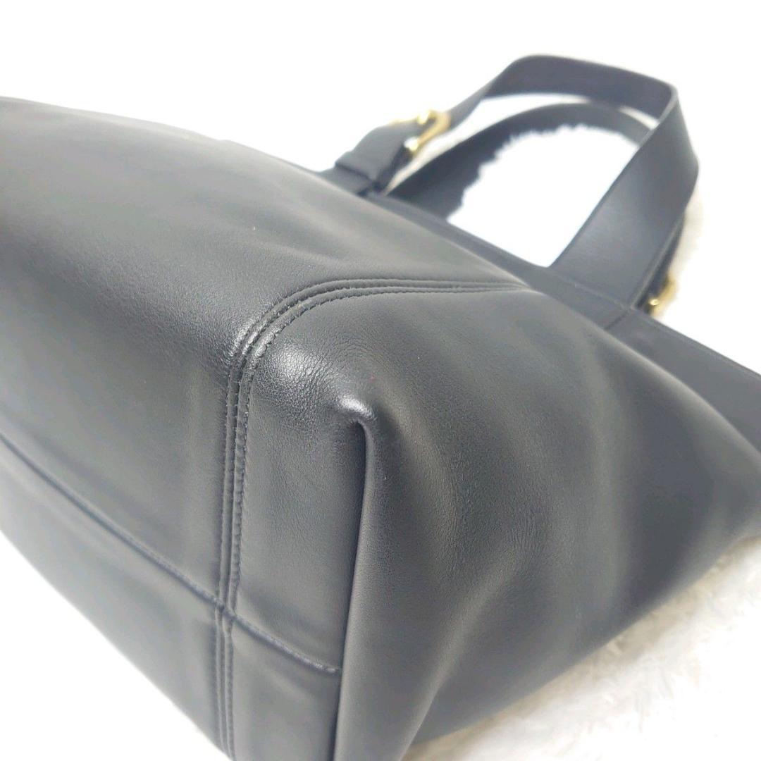 【美品】OLD COACH ハンドバッグ 舟形 グラブタンレザー 4133 黒