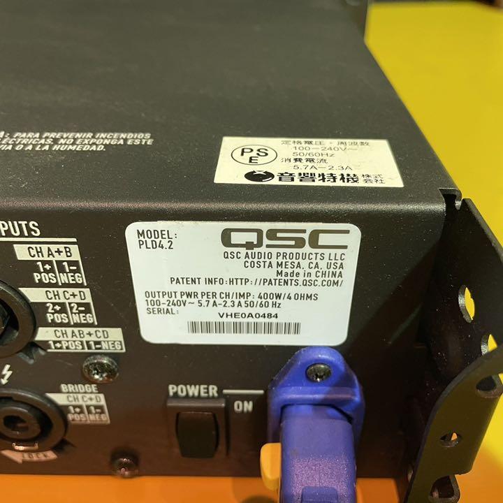 QSC PLD4.2 4チャンネル・パワーアンプ