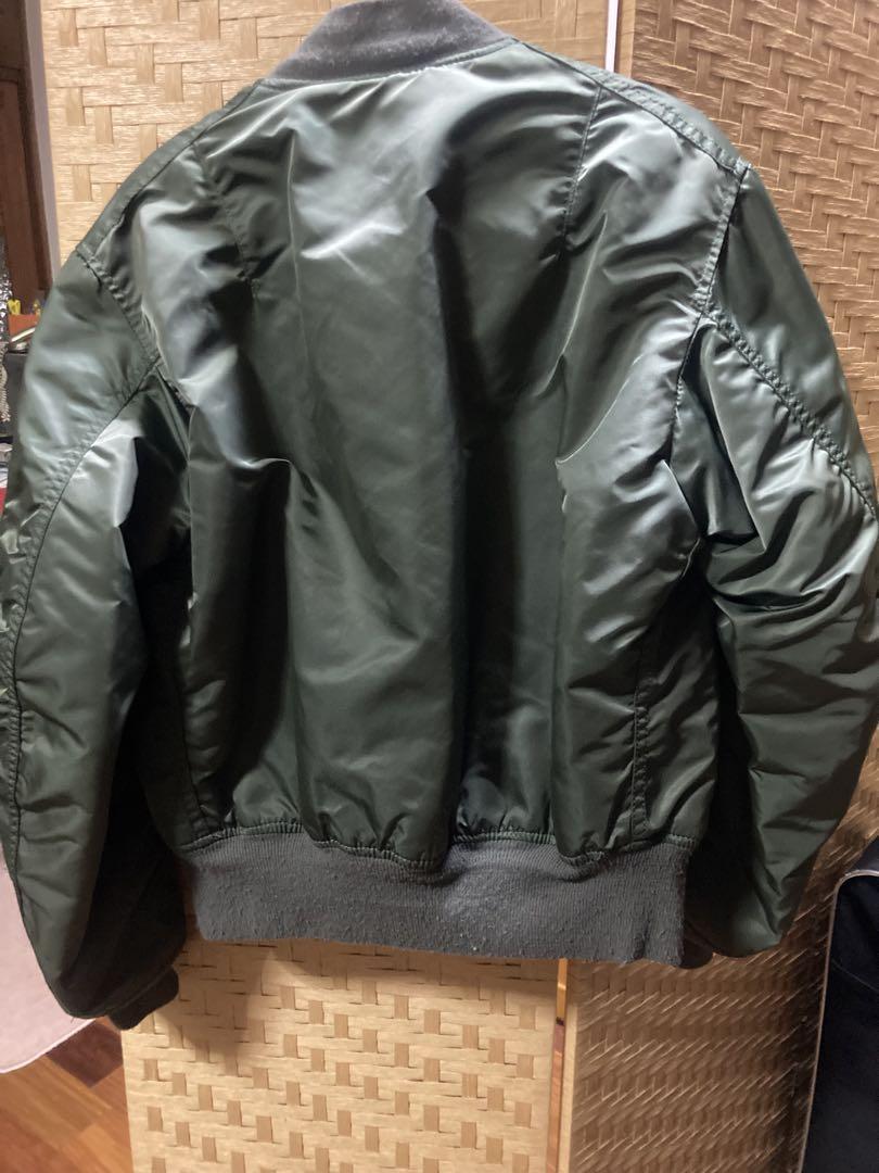 USA製90s'ALPHAアルファ MA-1フライトジャケット　M