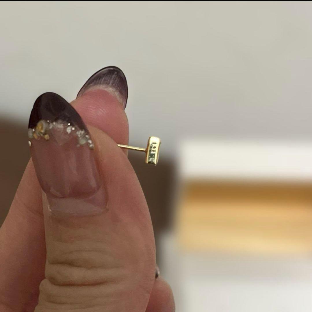 ベリテK18YGミステリーセッティングダイヤピアス