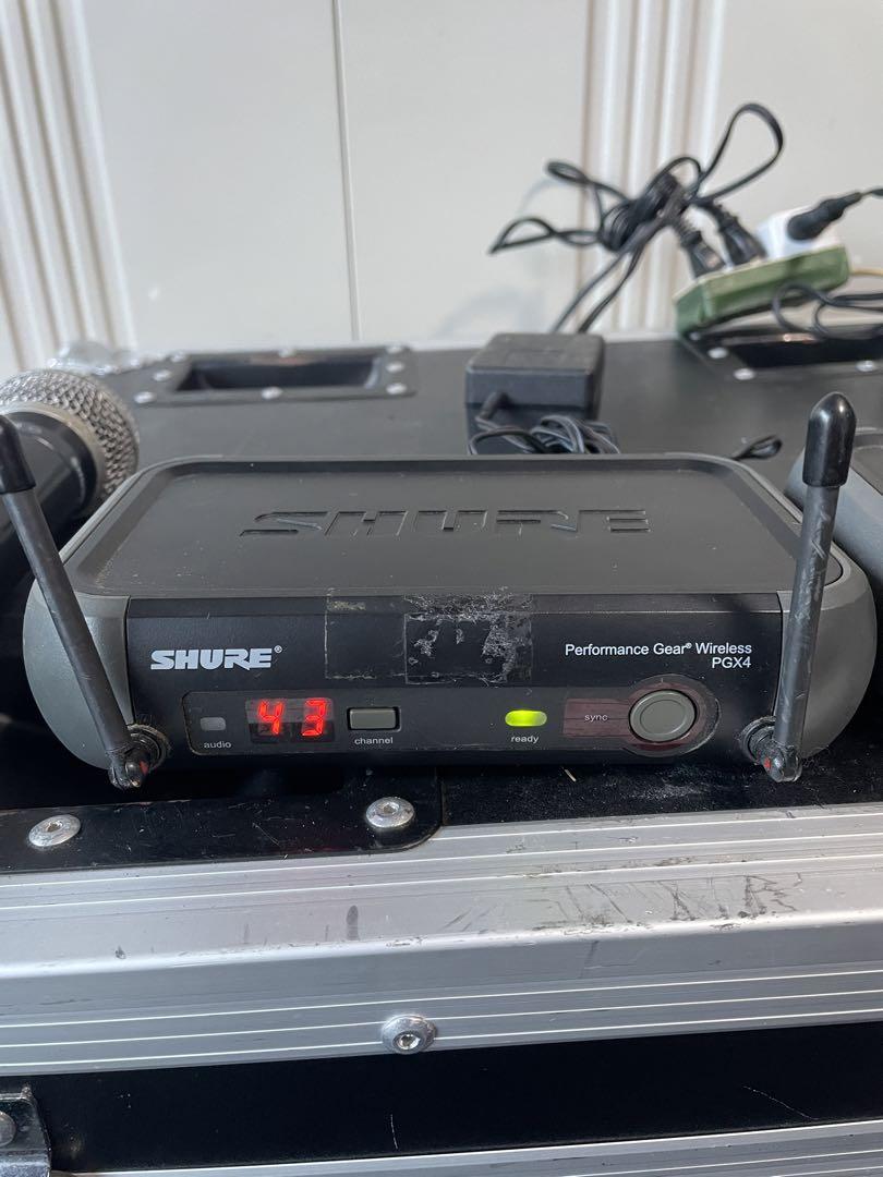 Shure PG58 ワイヤレスマイク　2本セット
