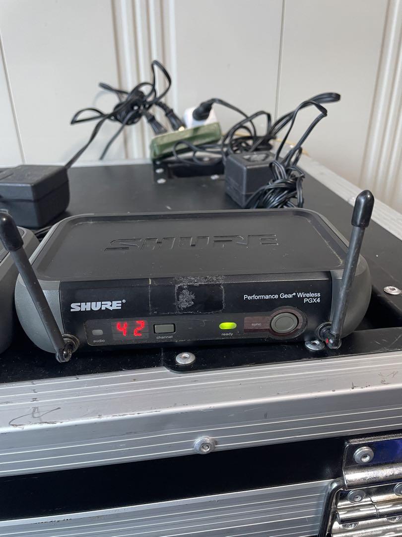 Shure PG58 ワイヤレスマイク　2本セット