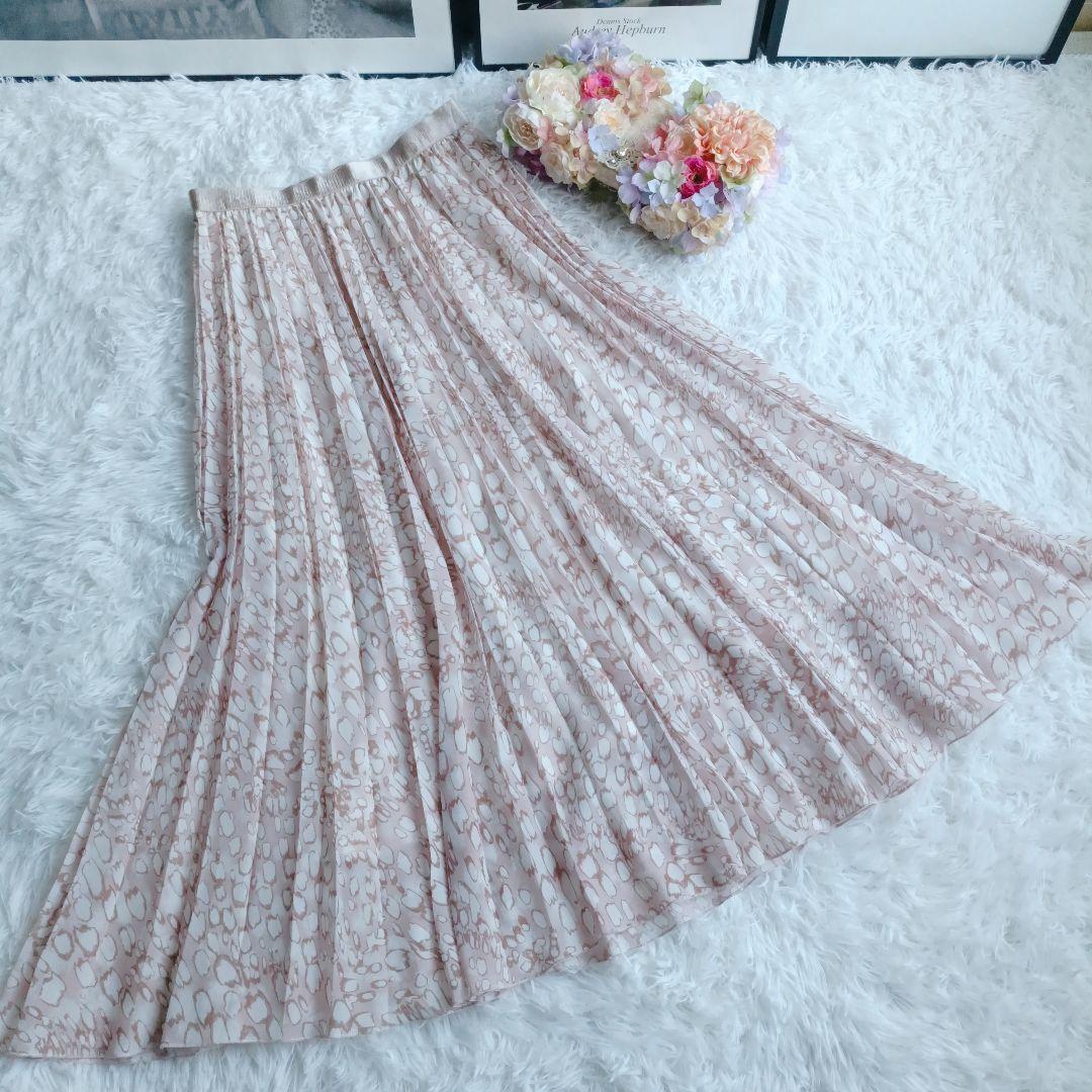 美品❁ ANAYI レオパードプリントプリーツスカート アナイ 36