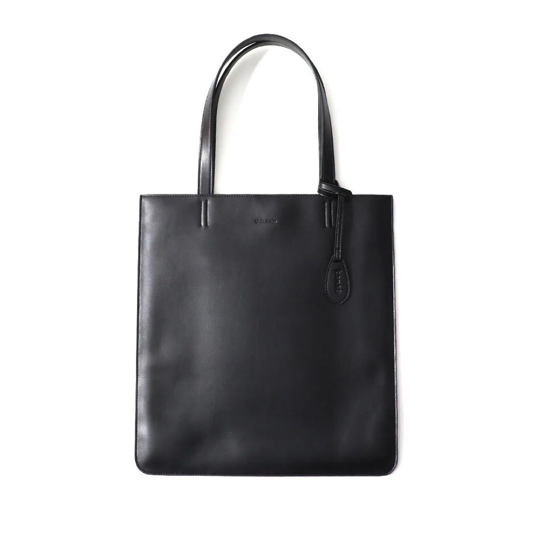 UN-DIMENSION 叶スリムトートバッグ：ブラック