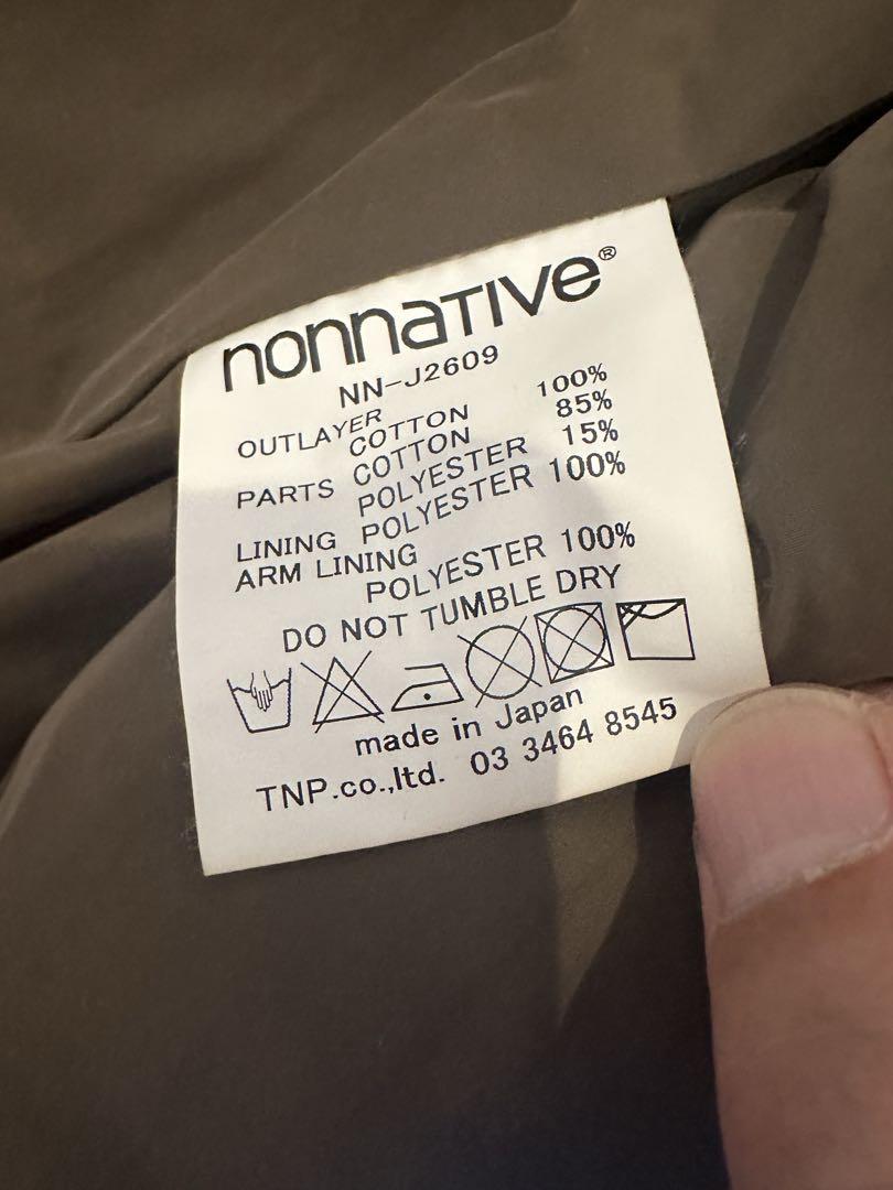 ジャケット・アウター nonnative RIDER JACKET COTTON