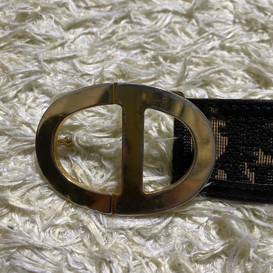 クリスチャンディオール　ベルト　トロッター　CD金具　ネイビー　黒 ٭• ゜　 ٭　 クリスチャンディオール 5cm