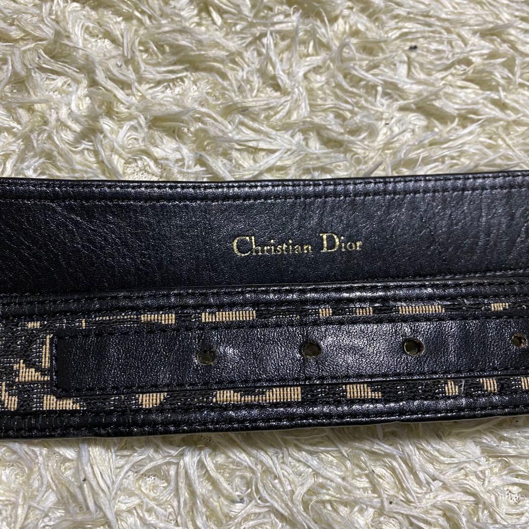 クリスチャンディオール　ベルト　トロッター　CD金具　ネイビー　黒 ٭• ゜　 ٭　 クリスチャンディオール 5cm
