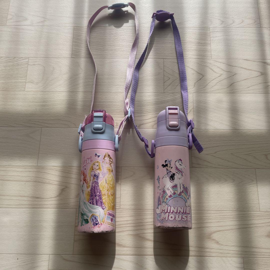 ラプンツェル・ミニーマウス 子ども用水筒 500ml