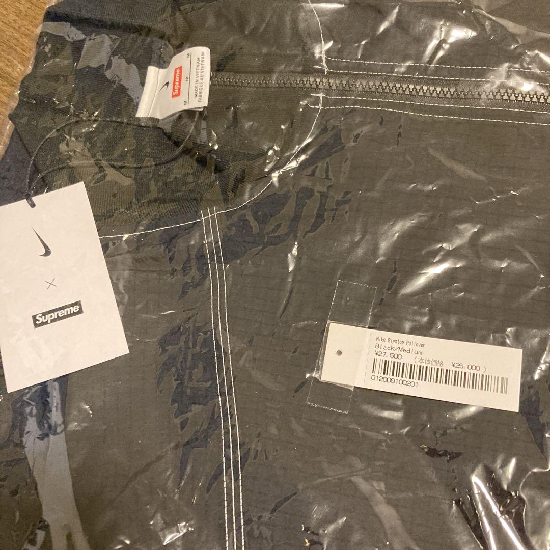 ジャケット・アウター Supreme x Nike Ripstop Pullover Black L Supreme x Nike Ripstop Pullover Black