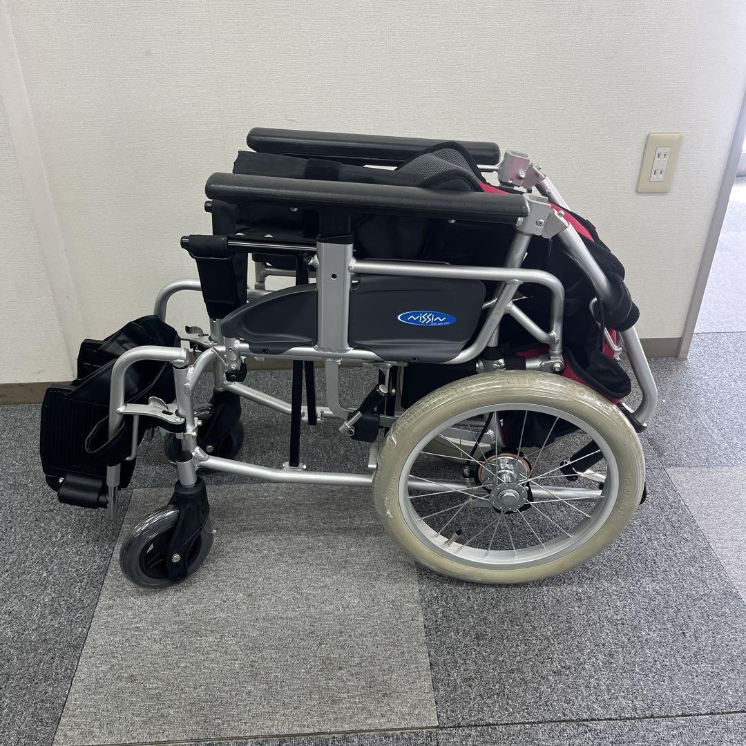 座王　介助用車椅子　NAH-521W シート幅42cm 専用工具付き