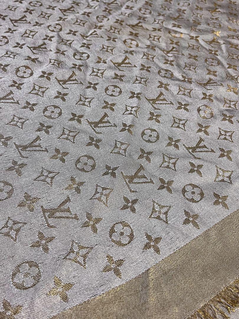Louis Vuitton ストール ゴールド/ベージュ
