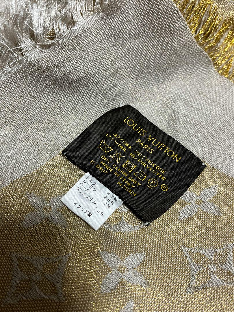 Louis Vuitton ストール ゴールド/ベージュ
