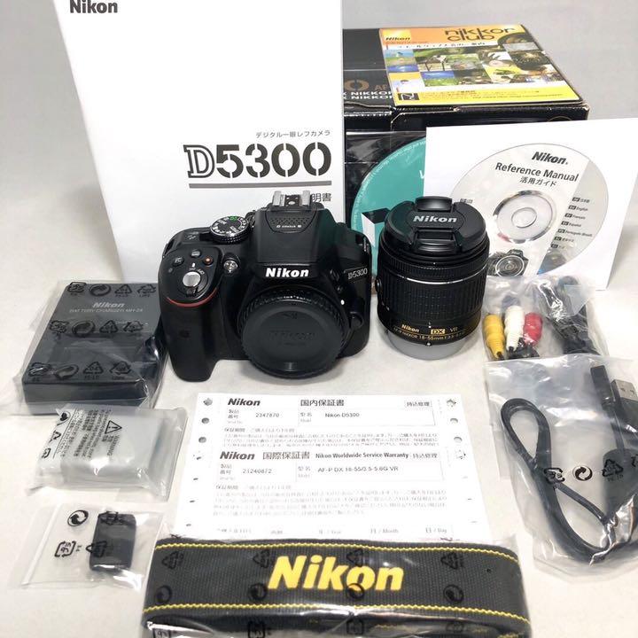 Nikon AF-P18-55レンズKIT 439ショット極美品 lRzVt-m69889631957 D5300 通販定番