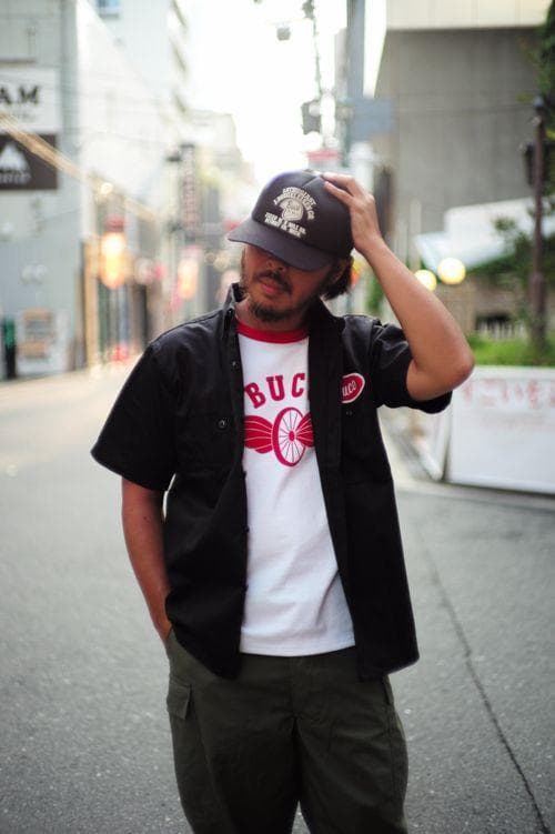 ザリアルマッコイズ ブコ TEE FLYING WHEEL WHｘRED (M)